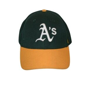 MLB Oakland Athletics Hat Mens OSFA Green Gold Excellent Embroidered A's Cap